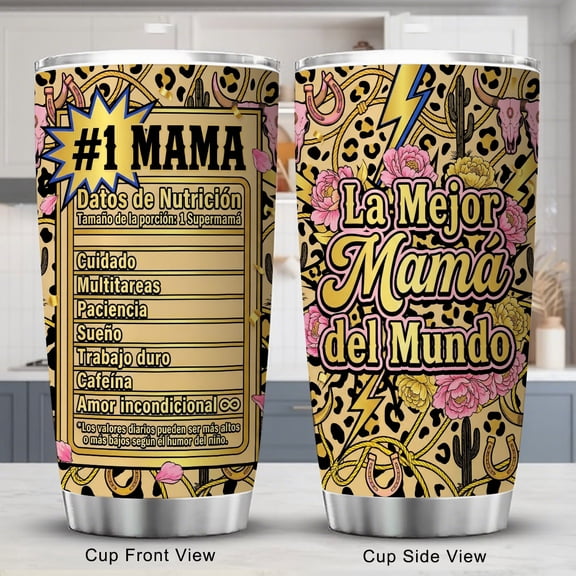 20oz Stainless Steel Insulated Tumbler, Mothers Day Gifts for Wife, Regalos para Mam, Best Mom Ever Gifts