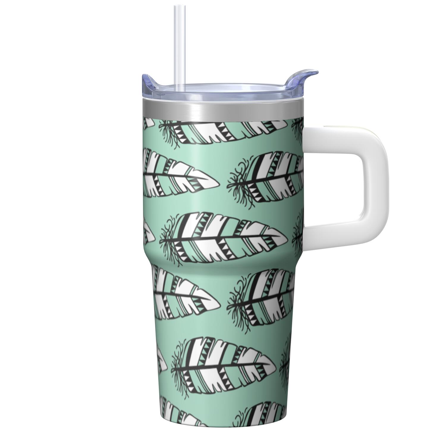 20oz Stainless Steel Insulated Tumbler with Lid and Straw, Bohemian ...