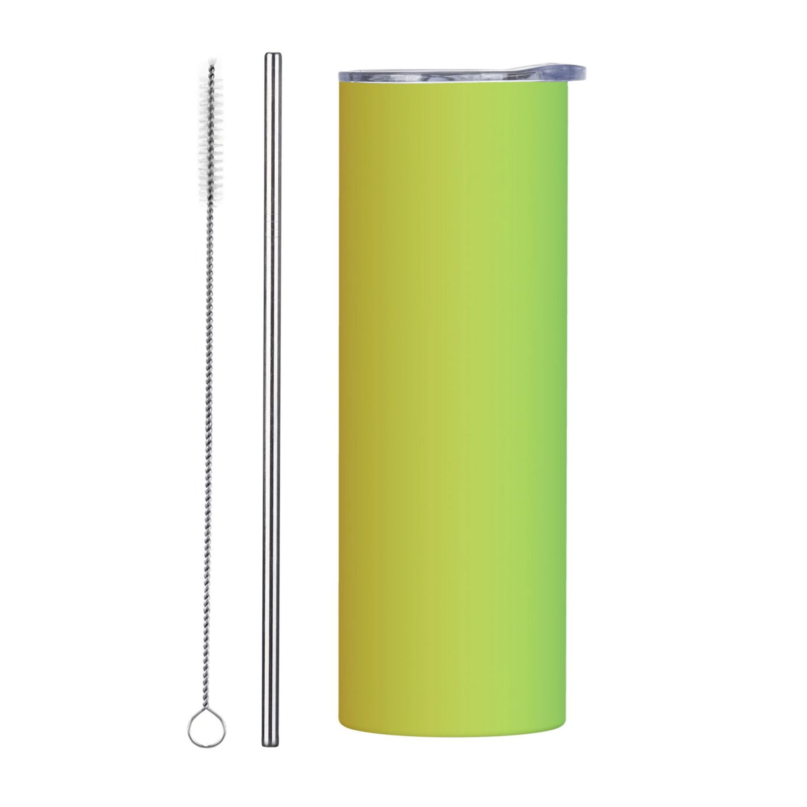 20oz Stainless Steel Mug Reusable Tumbler With Lid And Straw For Hot ...