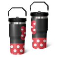thumbnail image 1 of 20oz Stainless Steel Tumbler with Lid and Straw,Spill Proof Travel Cup Double Wall Vacuum Insulated Coffee Mug with Top Handle Black, 1 of 1
