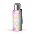 thumbnail image 1 of 20oz Stainless Steel Vacuum Insulated Coffee Mug with Tea Infuser and Cup Lid, Fluid Smoke Aurora Art Style, 1 of 6