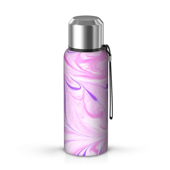 20oz Stainless Steel Vacuum Insulated Coffee Mug with Tea Infuser and Cup Lid, Liquid & Marble Print