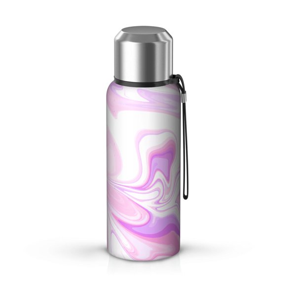 20oz Stainless Steel Vacuum Insulated Coffee Mug with Tea Infuser and Cup Lid, Liquid & Marble Print