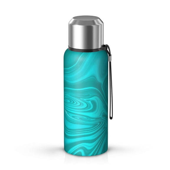 20oz Stainless Steel Vacuum Insulated Coffee Mug with Tea Infuser and Cup Lid, Liquid & Marble Print