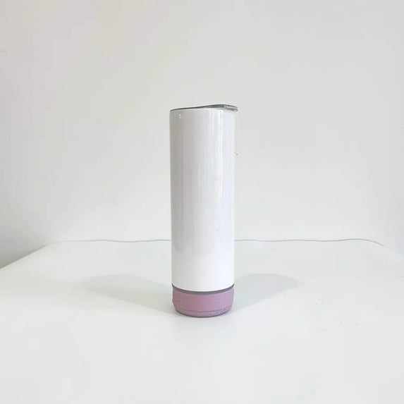 20oz Sublimation Bluetooth speaker tumbler. Music Tumblers W/ Lid, Speaker Straw