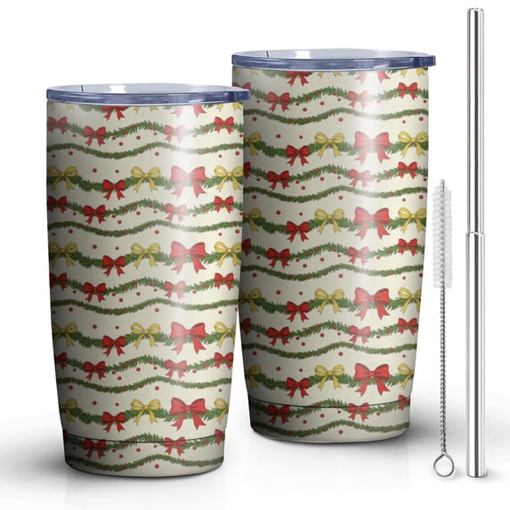 20oz Travel Coffee Tumbler, Stainless Steel, Lid, Outdoor Use,Christmas ...
