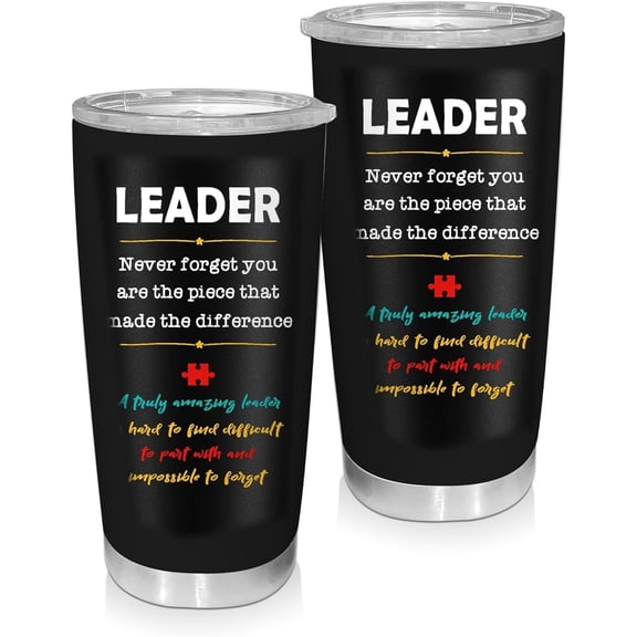 20oz Tumbler - Leadership Gifts for Men and Women, Thank You for Leader, Boss, Mentor, Supervisor, Boss Appreciation, Leader Definition