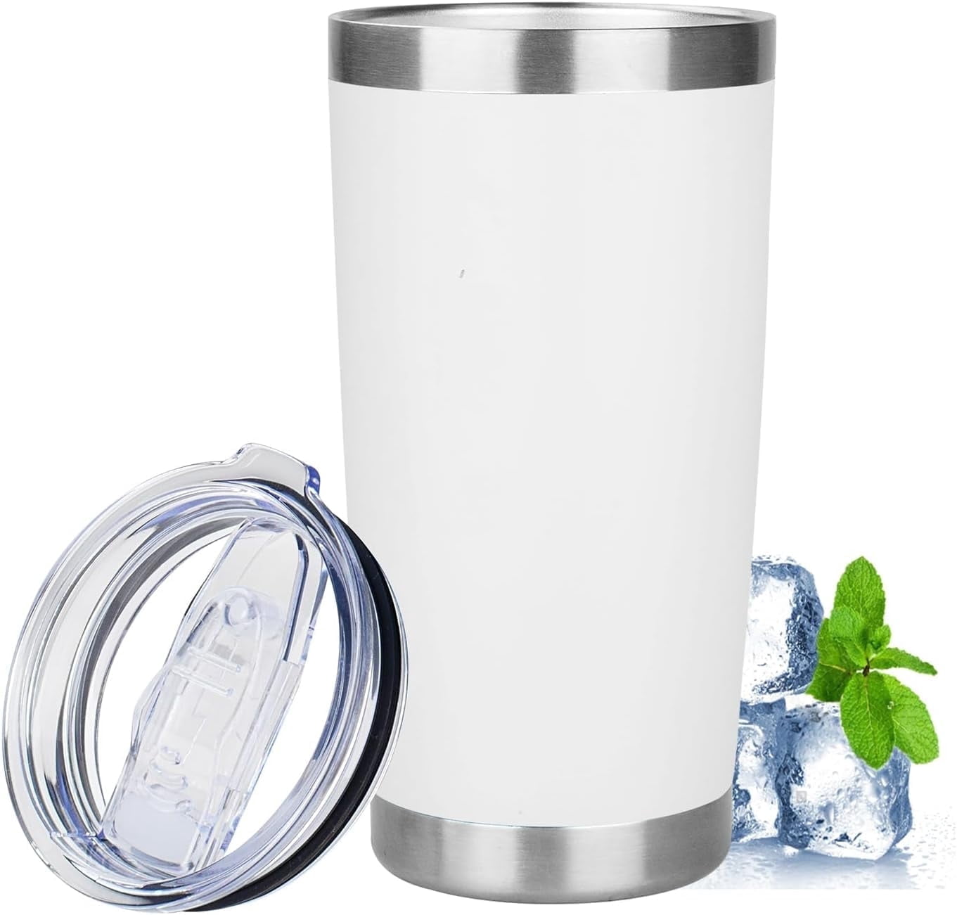 20oz Tumbler with Lid Stainless Steel Insulated Tumblers Travel Coffee ...