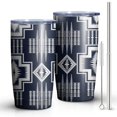 thumbnail image 1 of 20oz Tumbler with Lid and Straw Stainless Aztec Style Steel Vacuum Insulated Water Coffee Tumbler Cup, Double Wall Vacuum Insulated Travel Mug Reusable Tumblers for Ice Drinks, Hot Beverage, 1 of 7