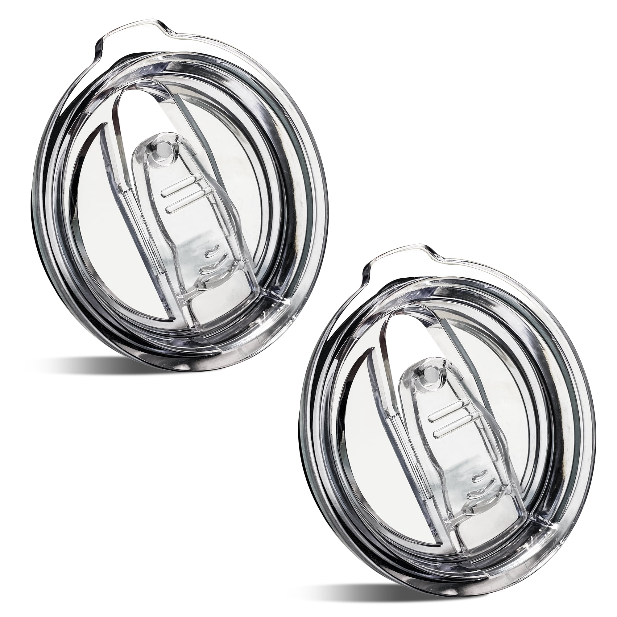 20oz Tumbler Replacement Lids Spill Proof Splash Resistant Lids Covers for 3.25in Cup Mouth Compatible with Classic Stainless Steel Tumblers YETI Rambler Atlin, Beast Juro SUNWILL Cup (2 Pack)