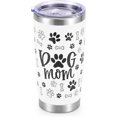 thumbnail image 1 of 20oz Tumbler with Straws Lids,Dog Mom Gifts For Women & Mothers Day Gifts For Dog Mom - Birthday Gifts for Mom From Daughter Son Dog Lover Gifts Mugs,Dog Mom Paw, 1 of 7