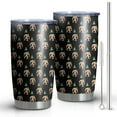 thumbnail image 1 of 20oz Tumblers Black Bigfoot and Tree Pattern Stainless Steel Vacuum Insulated Double Wall Travel Tumbler Cups Mug with Lid and Straw,Cleaning Brush for Cold & Hot Drinks, 1 of 1