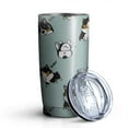 thumbnail image 1 of 20oz Tumblers Black Corgi Stainless Steel Vacuum Insulated Double Wall Travel Tumbler Cups Mug with Lid and Straw,Cleaning Brush for Cold & Hot Drinks, 1 of 1