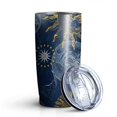 thumbnail image 1 of 20oz Tumblers Blue Sun Moon Star Pattern Stainless Steel Vacuum Insulated Double Wall Travel Tumbler Cups Mug with Lid and Straw,Cleaning Brush for Cold & Hot Drinks, 1 of 1