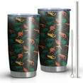 thumbnail image 1 of 20oz Tumblers Colorful Camouflage Dinosaurs Pattern Stainless Steel Vacuum Insulated Double Wall Travel Tumbler Cups Mug with Lid and Straw,Cleaning Brush for Cold & Hot Drinks, 1 of 1