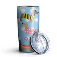 thumbnail image 1 of 20oz Tumblers Colorful Funny Dachshund Stainless Steel Vacuum Insulated Double Wall Travel Tumbler Cups Mug with Lid and Straw,Cleaning Brush for Cold & Hot Drinks, 1 of 1