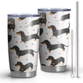 thumbnail image 1 of 20oz Tumblers Dachshund and Heart Stainless Steel Vacuum Insulated Double Wall Travel Tumbler Cups Mug with Lid and Straw,Cleaning Brush for Cold & Hot Drinks, 1 of 1