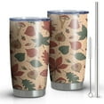 thumbnail image 1 of 20oz Tumblers Fall Leaves Mushrooms Stainless Steel Vacuum Insulated Double Wall Travel Tumbler Cups Mug with Lid and Straw,Cleaning Brush for Cold & Hot Drinks, 1 of 7