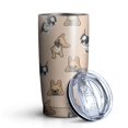 thumbnail image 1 of 20oz Tumblers French Bulldog Dog Stainless Steel Vacuum Insulated Double Wall Travel Tumbler Cups Mug with Lid and Straw,Cleaning Brush for Cold & Hot Drinks, 1 of 1
