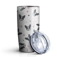 thumbnail image 1 of 20oz Tumblers French Bulldog Stainless Steel Vacuum Insulated Double Wall Travel Tumbler Cups Mug with Lid and Straw,Cleaning Brush for Cold & Hot Drinks, 1 of 1
