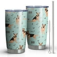 thumbnail image 1 of 20oz Tumblers German Shepherd Dog and Music Stainless Steel Vacuum Insulated Double Wall Travel Tumbler Cups Mug with Lid and Straw,Cleaning Brush for Cold & Hot Drinks, 1 of 1