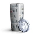 thumbnail image 1 of 20oz Tumblers Gray Christmas House and Tree Pattern Stainless Steel Vacuum Insulated Double Wall Travel Tumbler Cups Mug with Lid and Straw,Cleaning Brush for Cold & Hot Drinks, 1 of 7