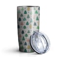 thumbnail image 1 of 20oz Tumblers Gray Christmas Tree Pattern Stainless Steel Vacuum Insulated Double Wall Travel Tumbler Cups Mug with Lid and Straw,Cleaning Brush for Cold & Hot Drinks, 1 of 7