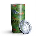 thumbnail image 1 of 20oz Tumblers Green Dinosaurs Jurassic Pattern Stainless Steel Vacuum Insulated Double Wall Travel Tumbler Cups Mug with Lid and Straw,Cleaning Brush for Cold & Hot Drinks, 1 of 1