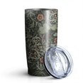 thumbnail image 1 of 20oz Tumblers Green Pioneer Flower Pattern Stainless Steel Vacuum Insulated Double Wall Travel Tumbler Cups Mug with Lid and Straw,Cleaning Brush for Cold & Hot Drinks, 1 of 1