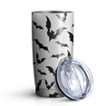 thumbnail image 1 of 20oz Tumblers Halloween Bat Pattern Stainless Steel Vacuum Insulated Double Wall Travel Tumbler Cups Mug with Lid and Straw,Cleaning Brush for Cold & Hot Drinks, 1 of 7