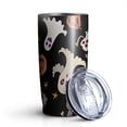 thumbnail image 1 of 20oz Tumblers Halloween Ghosts Pumpkins and Stars Stainless Steel Vacuum Insulated Double Wall Travel Tumbler Cups Mug with Lid and Straw,Cleaning Brush for Cold & Hot Drinks, 1 of 7
