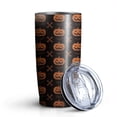 thumbnail image 1 of 20oz Tumblers Halloween Pumpkin & Bones Pattern Stainless Steel Vacuum Insulated Double Wall Travel Tumbler Cups Mug with Lid and Straw,Cleaning Brush for Cold & Hot Drinks, 1 of 7