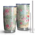 thumbnail image 1 of 20oz Tumblers Labrador Dog and Flower Floral Stainless Steel Vacuum Insulated Double Wall Travel Tumbler Cups Mug with Lid and Straw,Cleaning Brush for Cold & Hot Drinks, 1 of 1