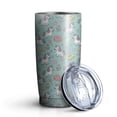 thumbnail image 1 of 20oz Tumblers Light Blue Cartoon Unicorn Donut Lollipop Pattern Stainless Steel Vacuum Insulated Double Wall Travel Tumbler Cups Mug with Lid and Straw,Cleaning Brush for Cold & Hot Drinks, 1 of 1