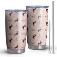 thumbnail image 1 of 20oz Tumblers Pink Chicken Pattern Stainless Steel Vacuum Insulated Double Wall Travel Tumbler Cups Mug with Lid and Straw,Cleaning Brush for Cold & Hot Drinks, 1 of 1