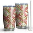 thumbnail image 1 of 20oz Tumblers Pioneer Flower Floral Print Pattern Stainless Steel Vacuum Insulated Double Wall Travel Tumbler Cups Mug with Lid and Straw,Cleaning Brush for Cold & Hot Drinks, 1 of 1