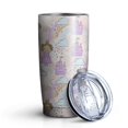 thumbnail image 1 of 20oz Tumblers Princess Rainbow Castle Pattern Stainless Steel Vacuum Insulated Double Wall Travel Tumbler Cups Mug with Lid and Straw,Cleaning Brush for Cold & Hot Drinks, 1 of 1