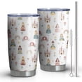 thumbnail image 1 of 20oz Tumblers Rainbow Princess Carriage Pattern Stainless Steel Vacuum Insulated Double Wall Travel Tumbler Cups Mug with Lid and Straw,Cleaning Brush for Cold & Hot Drinks, 1 of 1