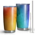 thumbnail image 1 of 20oz Tumblers Rainbow Tie Dye Ink Pattern Stainless Steel Vacuum Insulated Double Wall Travel Tumbler Cups Mug with Lid and Straw,Cleaning Brush for Cold & Hot Drinks, 1 of 1