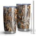 thumbnail image 1 of 20oz Tumblers Reed Camo Dry Plants Pattern Stainless Steel Vacuum Insulated Double Wall Travel Tumbler Cups Mug with Lid and Straw,Cleaning Brush for Cold & Hot Drinks, 1 of 1