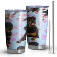 thumbnail image 1 of 20oz Tumblers Rottweiler Dogs Stainless Steel Vacuum Insulated Double Wall Travel Tumbler Cups Mug with Lid and Straw,Cleaning Brush for Cold & Hot Drinks, 1 of 1