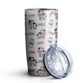 thumbnail image 1 of 20oz Tumblers White Cow Milk Pattern Stainless Steel Vacuum Insulated Double Wall Travel Tumbler Cups Mug with Lid and Straw,Cleaning Brush for Cold & Hot Drinks, 1 of 1