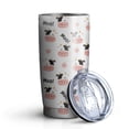 thumbnail image 1 of 20oz Tumblers White Cow Moo Pattern Stainless Steel Vacuum Insulated Double Wall Travel Tumbler Cups Mug with Lid and Straw,Cleaning Brush for Cold & Hot Drinks, 1 of 1