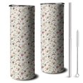 thumbnail image 1 of 20oz White Christmas Star and Gift Pattern Skinny Tumblers Stainless Steel Tumbler with Lid and Straw,Vacuum Insulated Double Wall Travel Tumbler Cups with Cleaning Brush for Coffee,Tea, 1 of 6