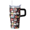 thumbnail image 1 of 20oz elephant Tumbler with Handle BPA Free Travel Car Home Cup Great Halloween Thanksgiving Gift for elephant Lovers Women Men, 1 of 6