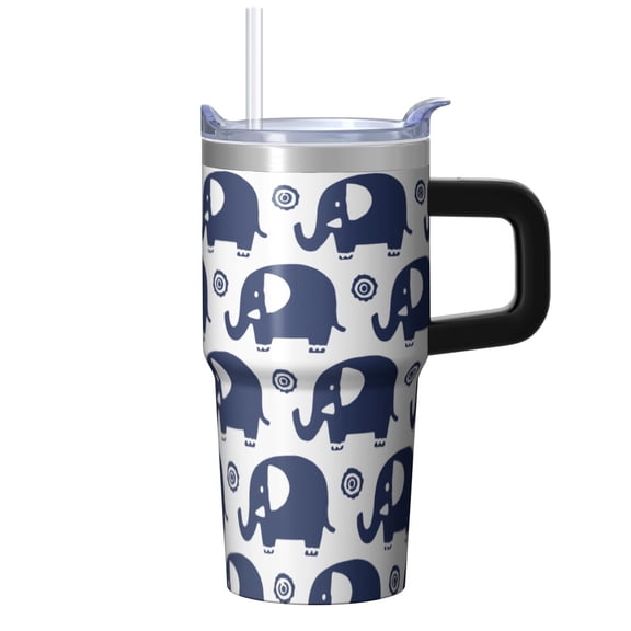 20oz elephant Tumbler with Handle Useful Travel Car Home Cup Great Easter Thanksgiving Gift for elephant Lovers Women Men