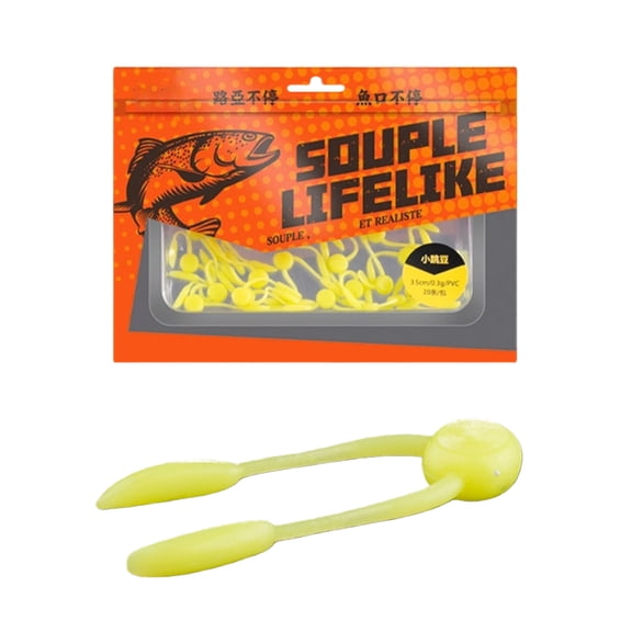 20pack Flexible Artificial Baits Lightweight Motion For Streams Ponds Fishing