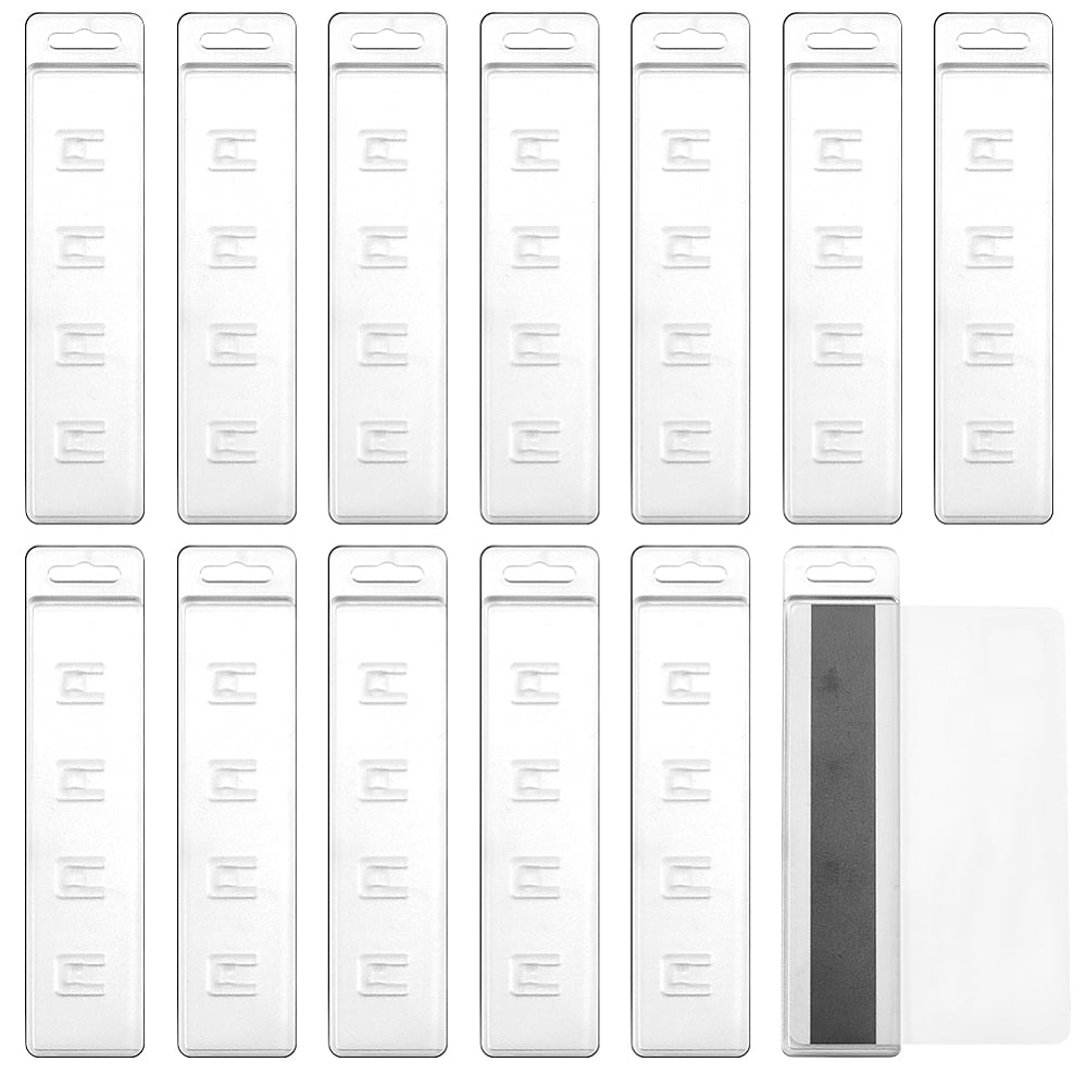 20pack Half Card Swipe Badge Holder Frosted Plastic ID Card Holder ...