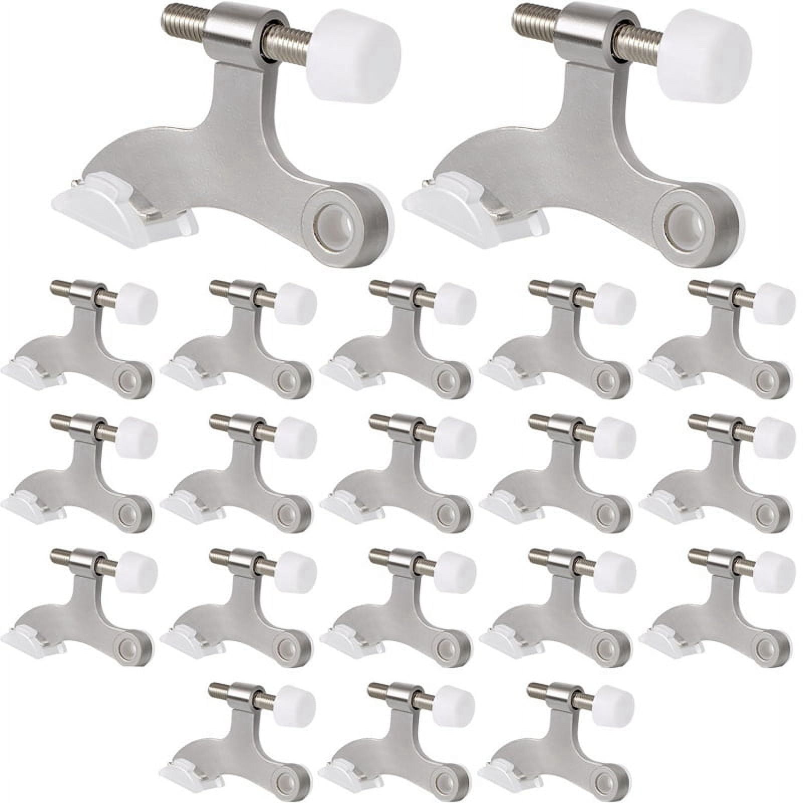 20pack Hinge Pin Door Stops Satin Brushed Door Stopper Adjustable Heavy ...
