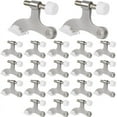 thumbnail image 1 of 20pack Hinge Pin Door Stops Satin Brushed Door Stopper Adjustable Heavy Duty Hinge Door Stopper with Rubber Bumper Tips, 1 of 4